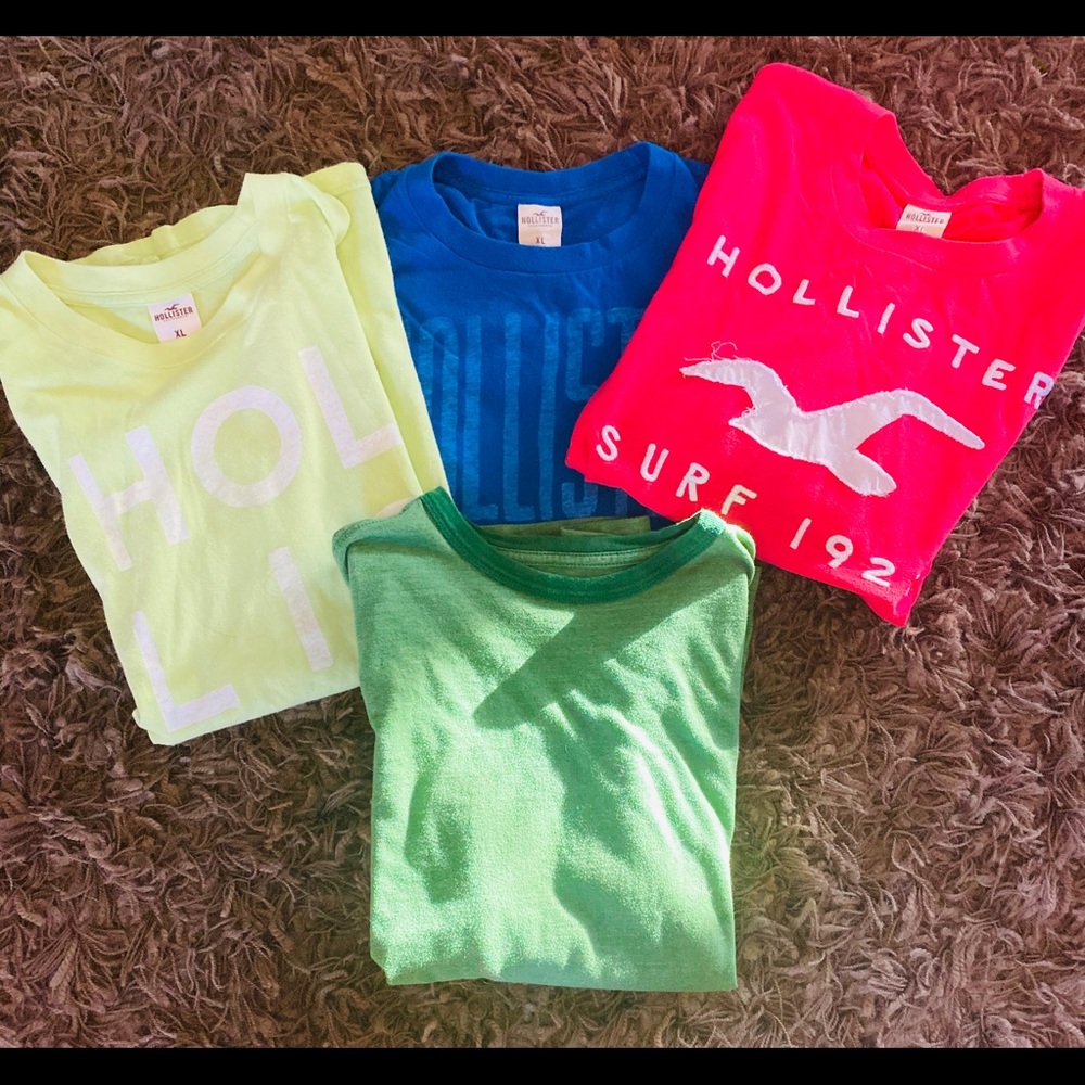 Boys XL Hollister tshirts good condition